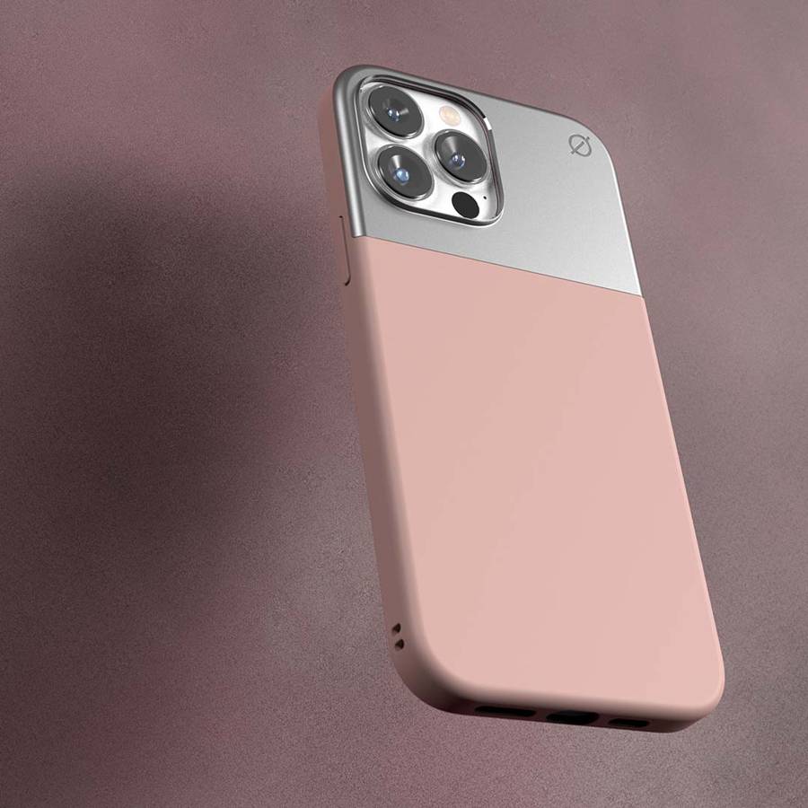 Husa Atom Studios Iphone 13 Pro Max Stil Sustenabil Protectie - Roz